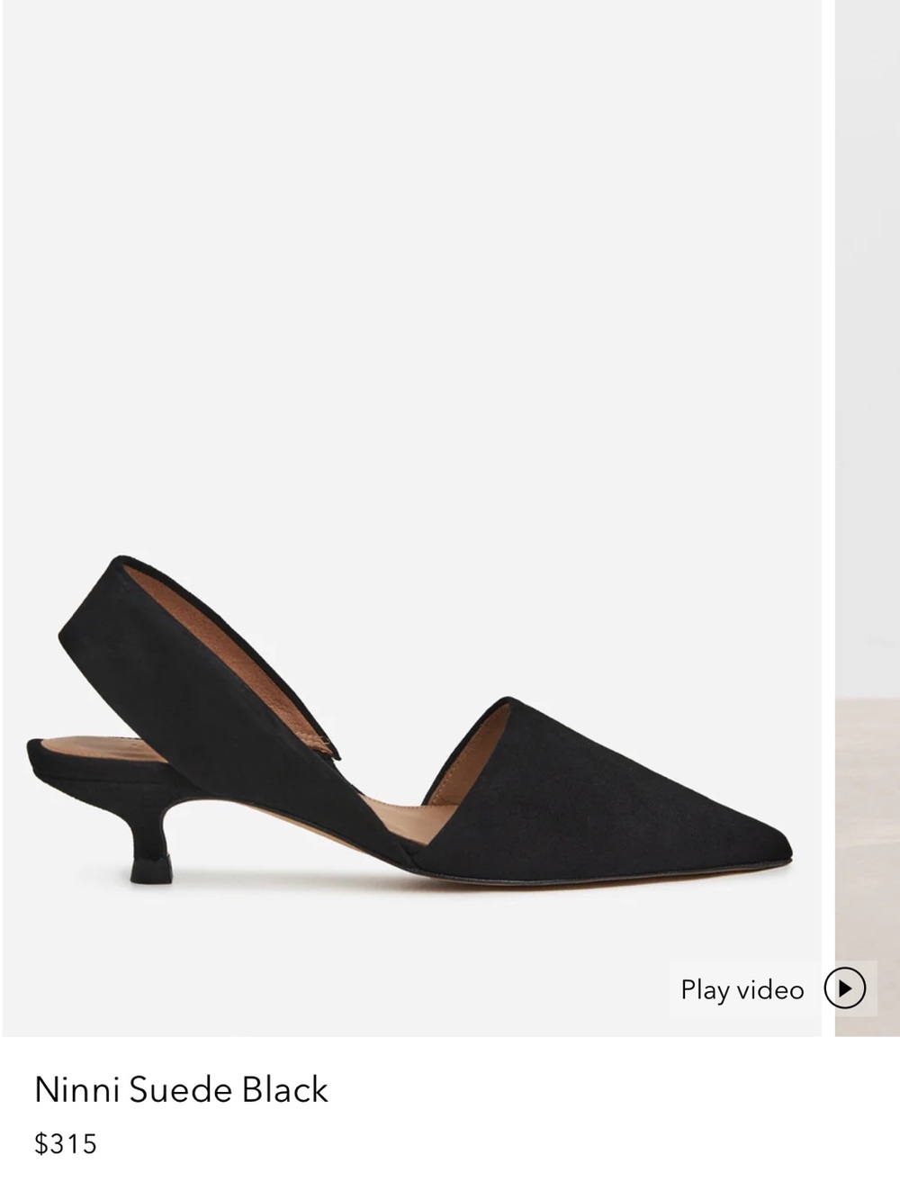 Ninni Suede Black Size 38